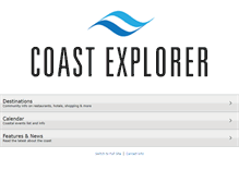 Tablet Screenshot of coastexplorermagazine.com